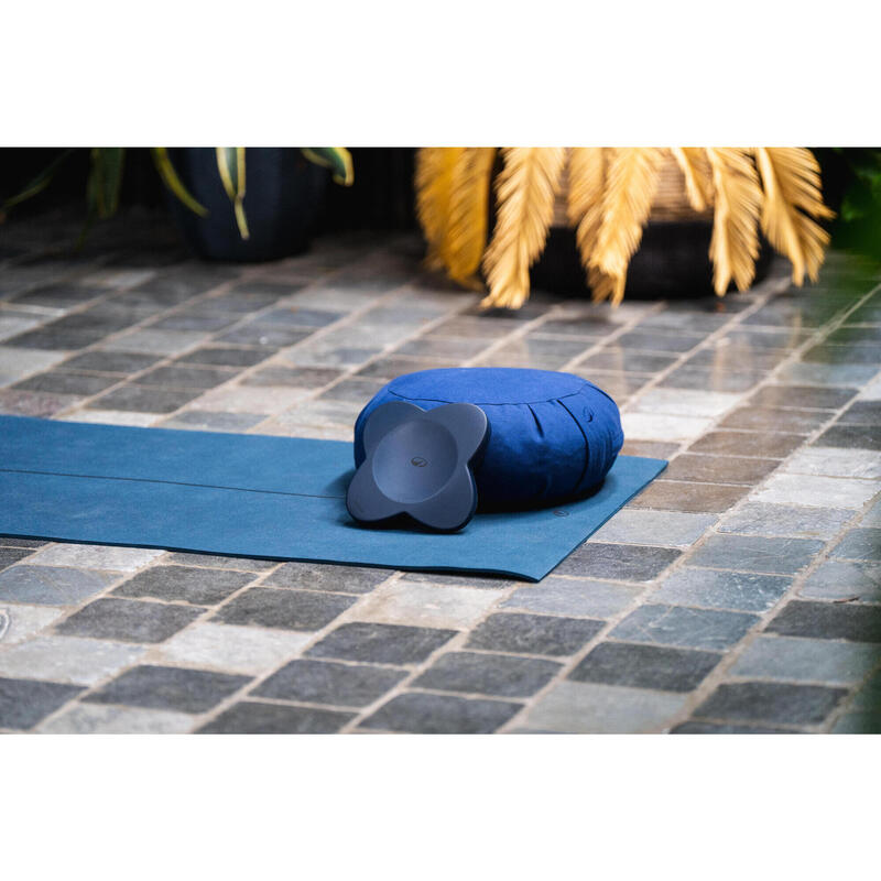 Tapis de yoga débutant 180 cm x 58 cm x 5mm, bleu foncé