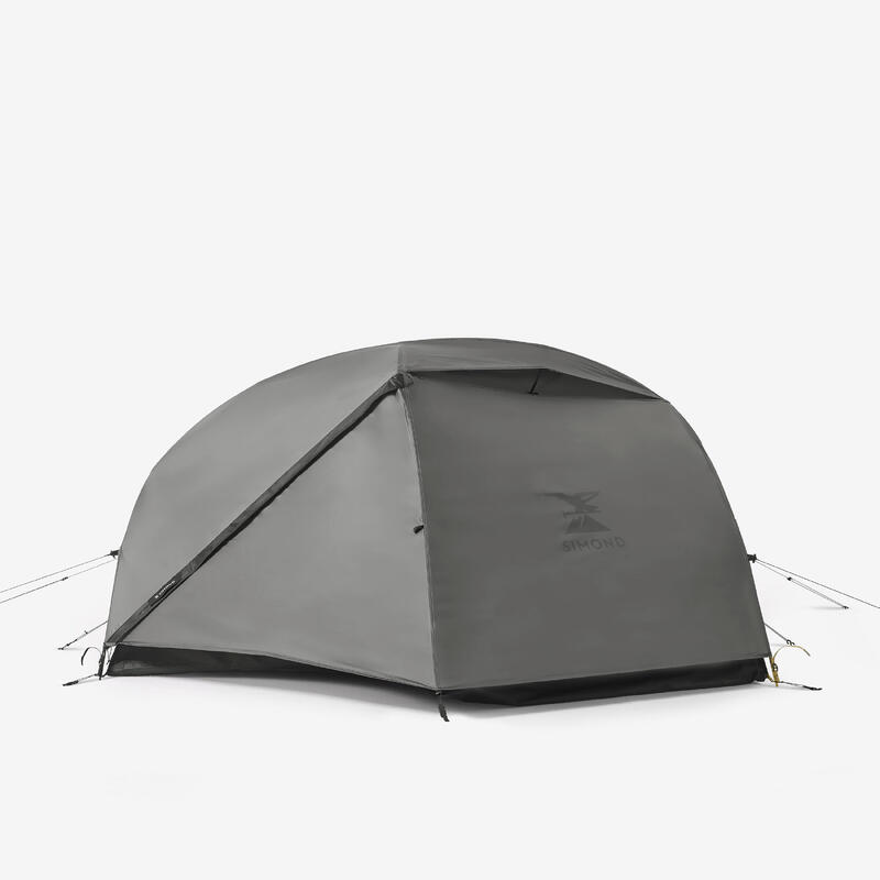 2 Kişilik Outdoor Trekking Çadır - Gri/Siyah - MT900