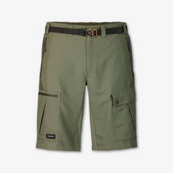 Men's durable khaki trekking shorts, MT500