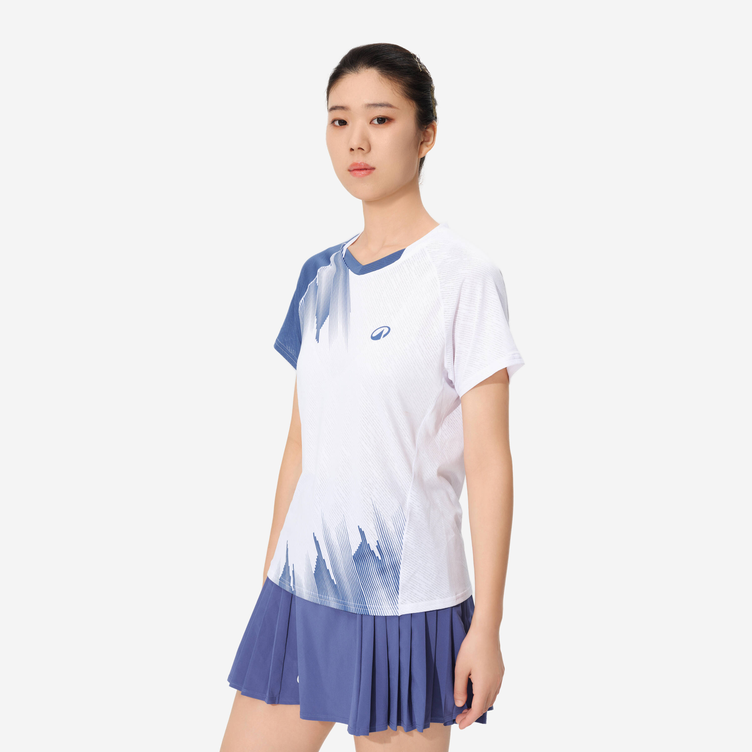LITE Badminton T-shirt 560 Women Storm White -  1