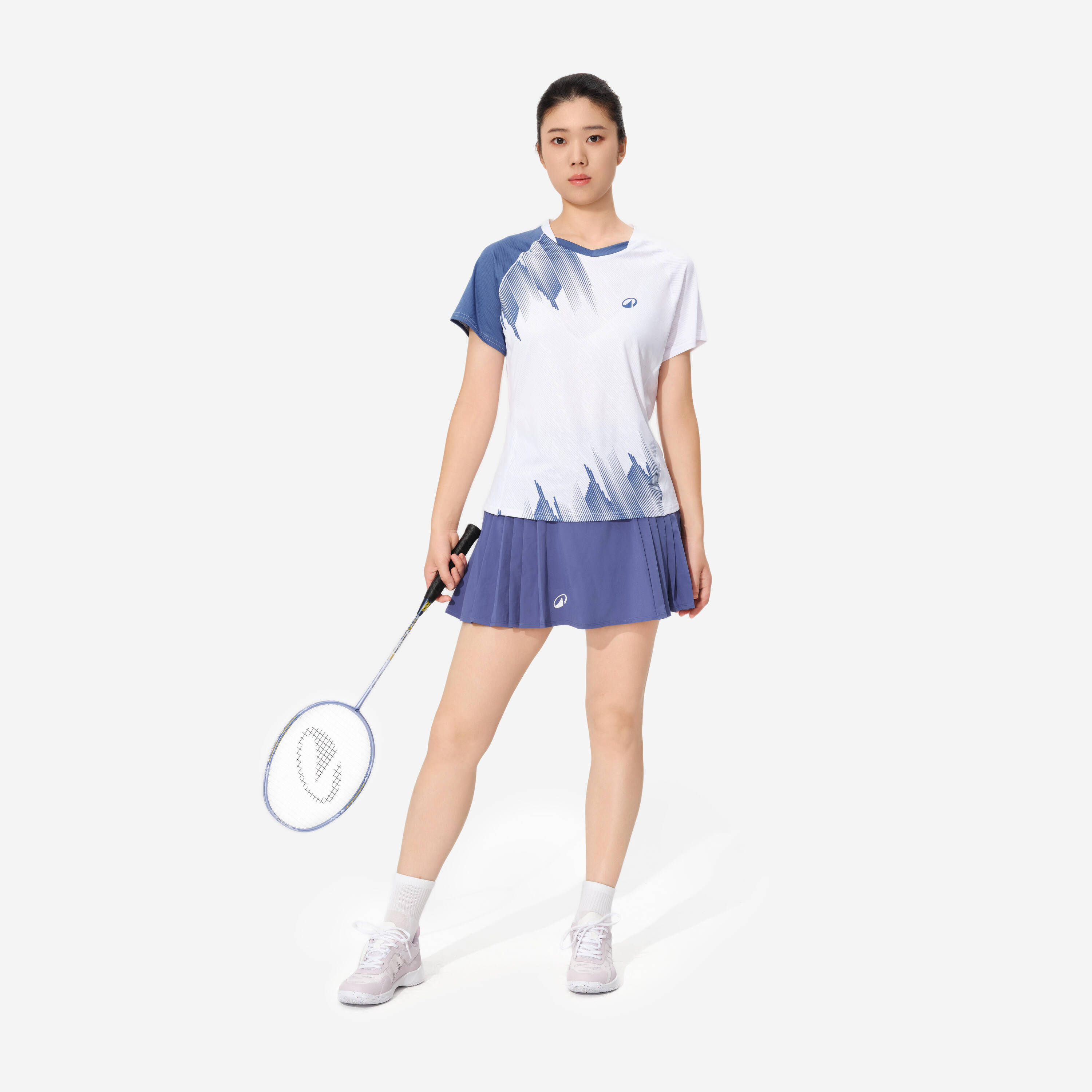 LITE Badminton T-shirt 560 Women Storm White -  2