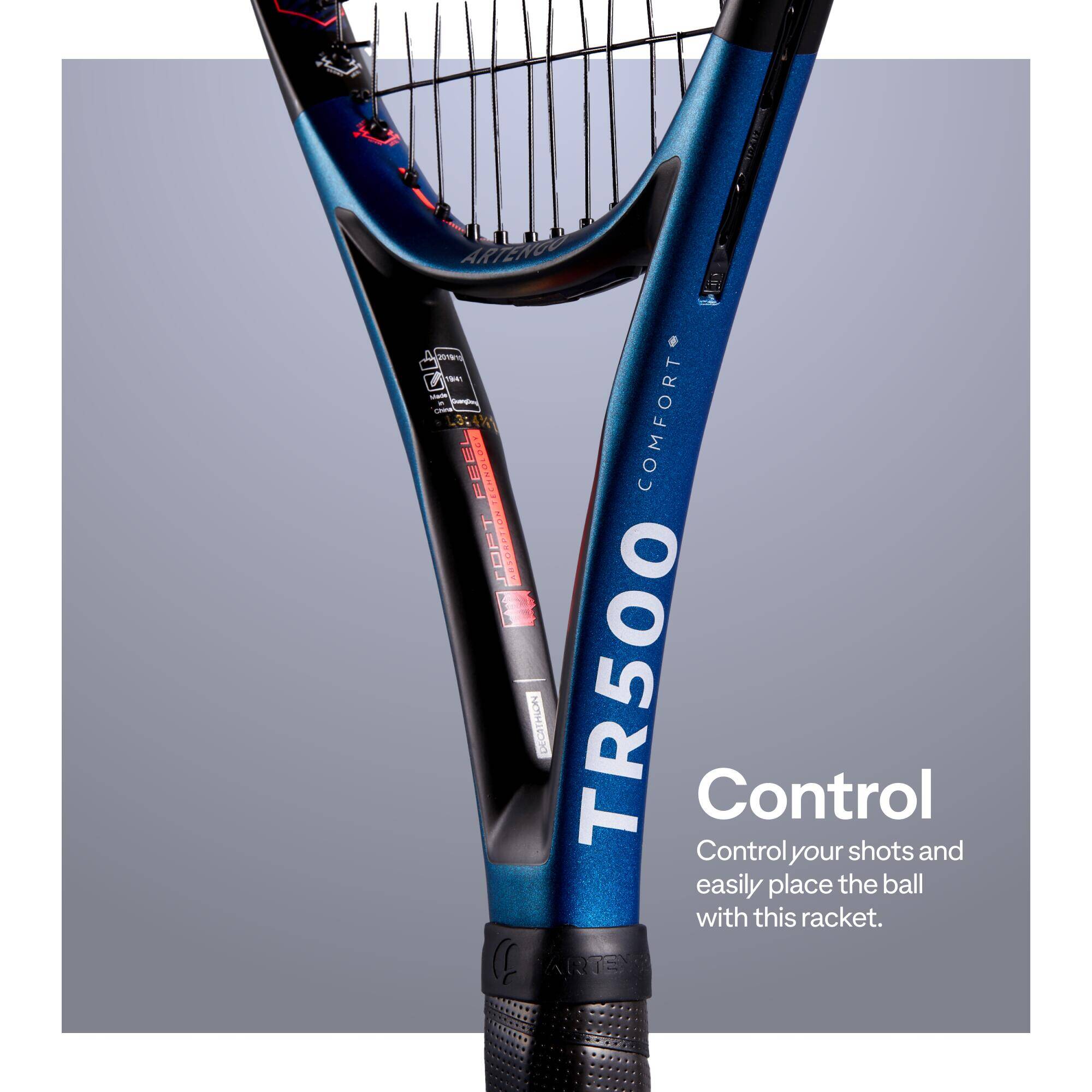 Tennis Racket TR500 Graphite -  5