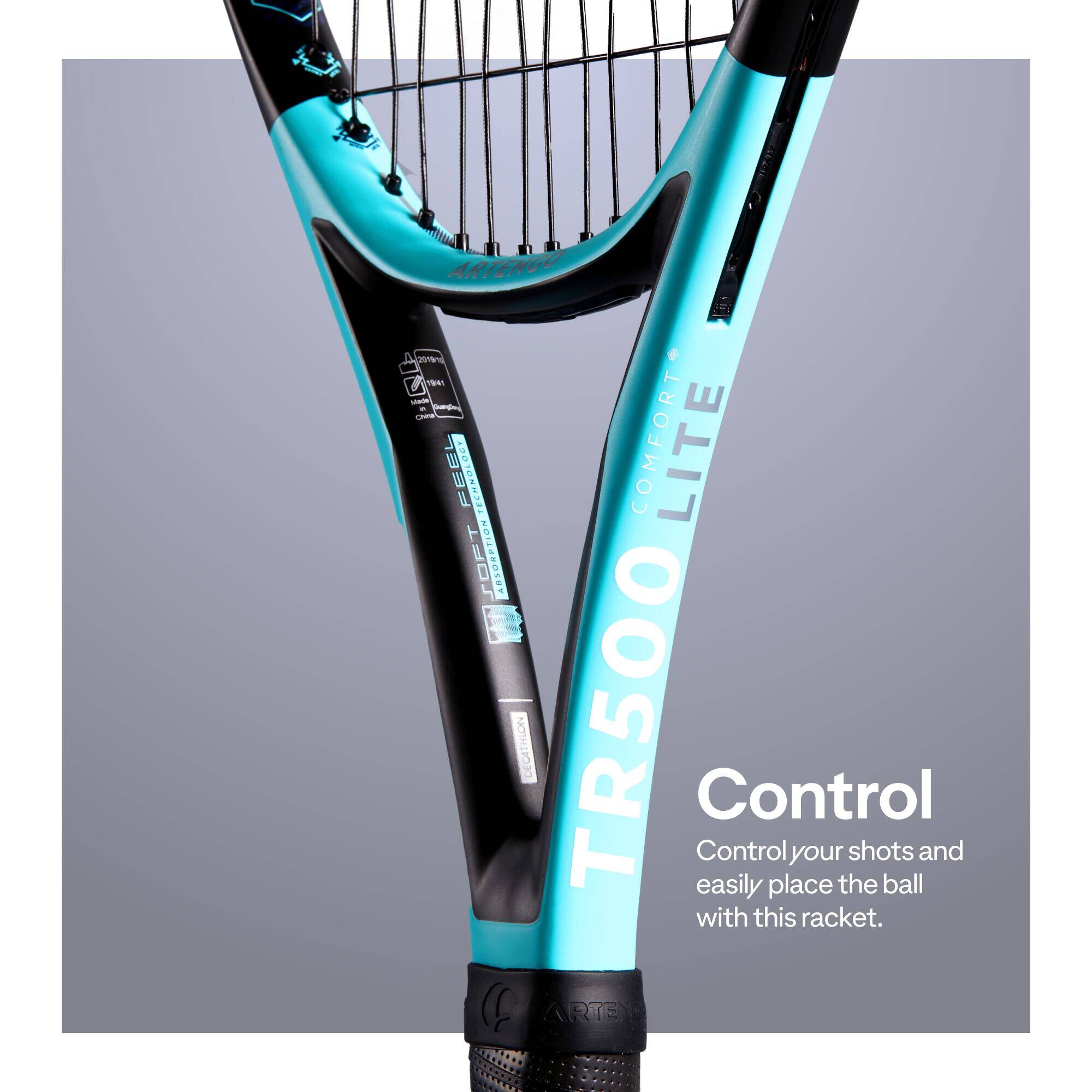 Adult Graphite Tennis Racket - TR500 Lite 265 g -  5