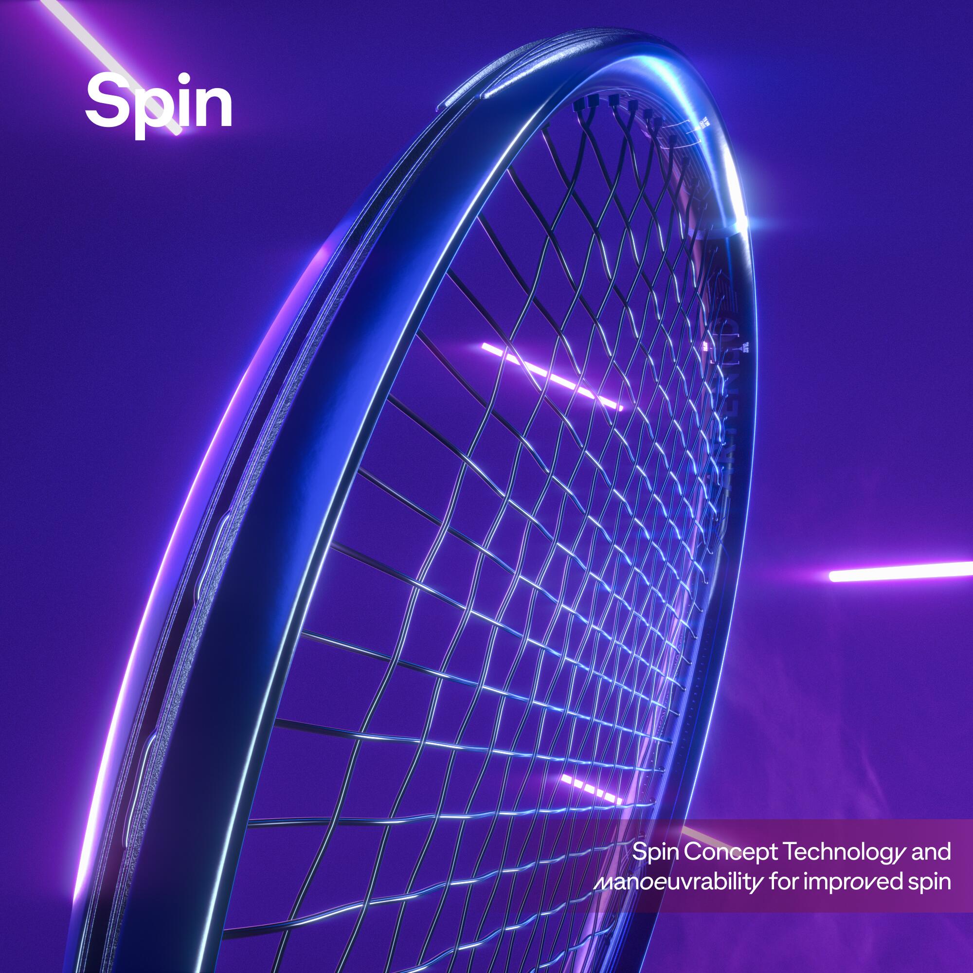 Adult Tennis Racket - Artengo TR930 Spin Black Blue 285g