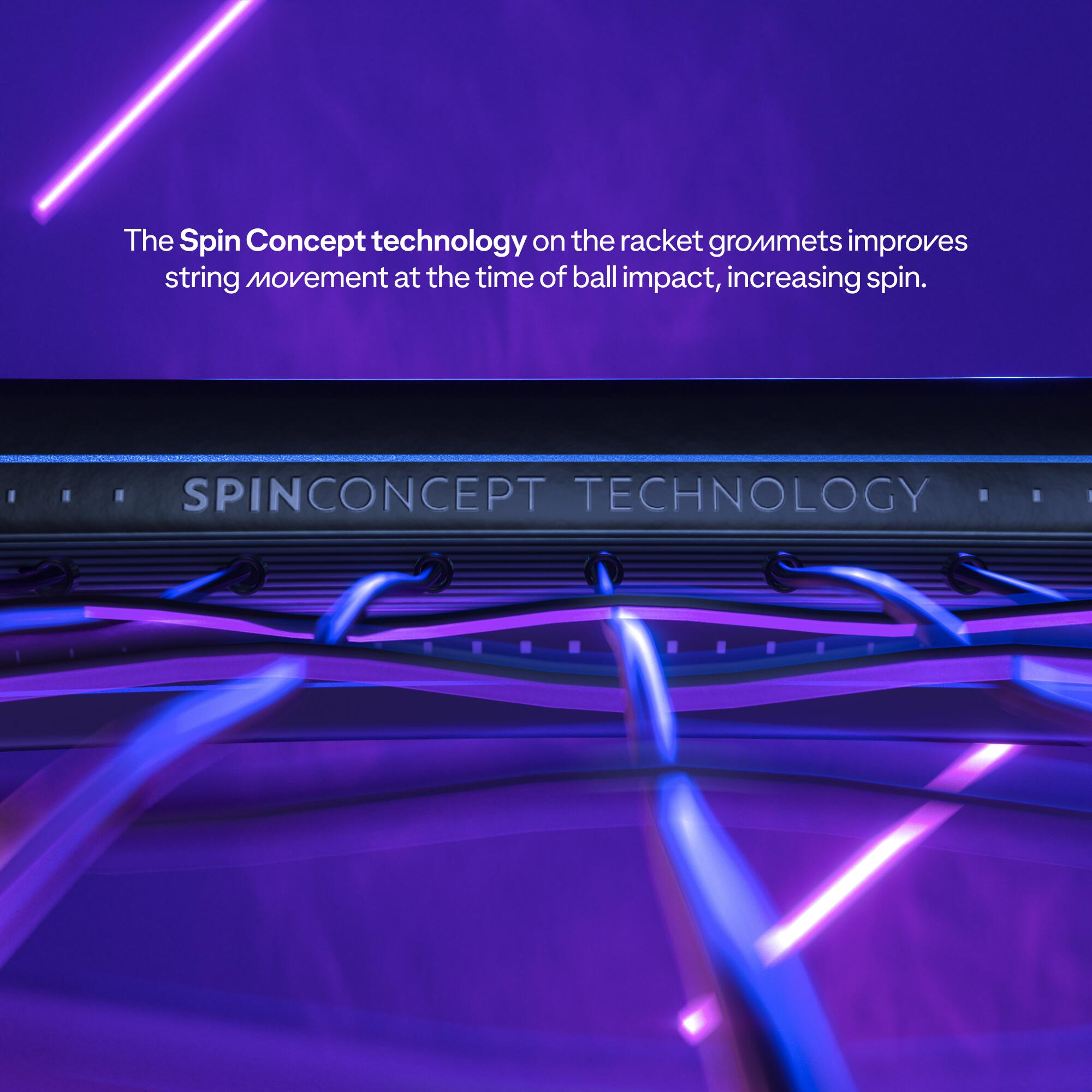 Adult Tennis Racket - Artengo TR930 Spin Black Blue 285g