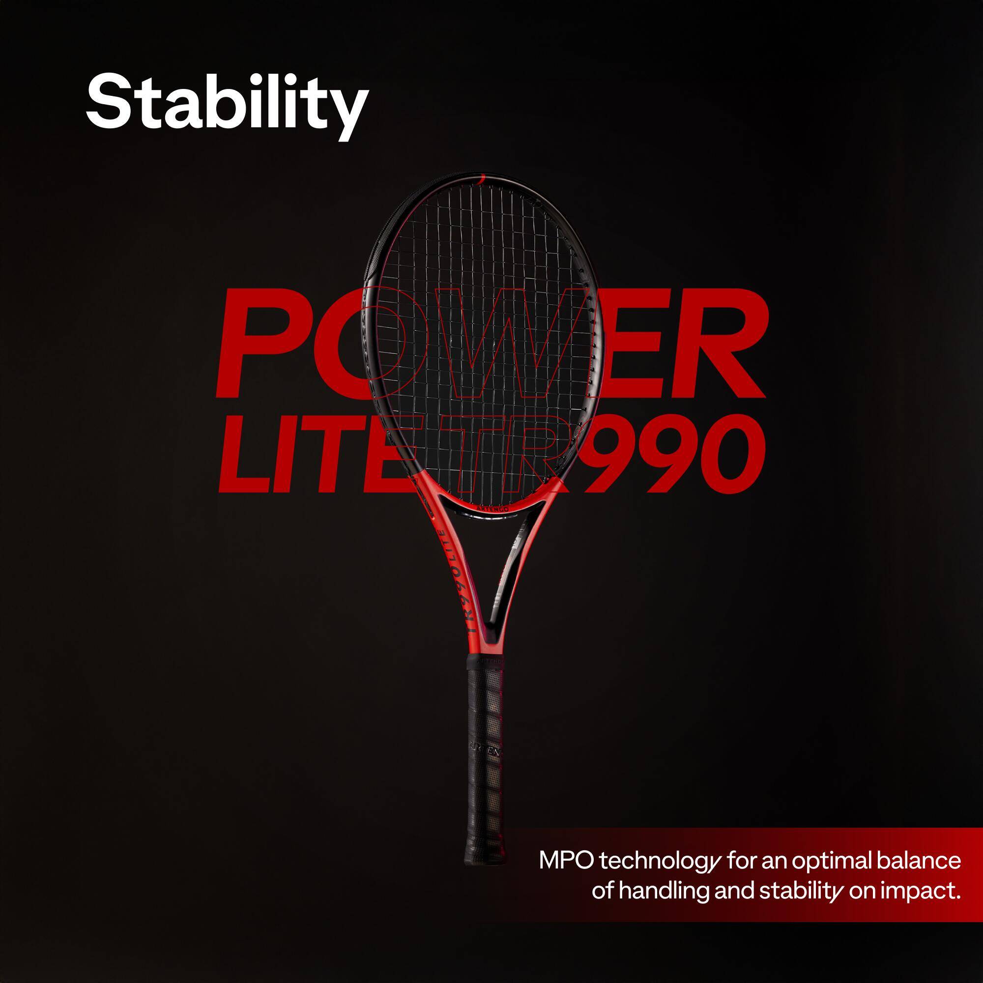 Adult Tennis Racket TR990 Power Lite 270 g - Red/Black -  3