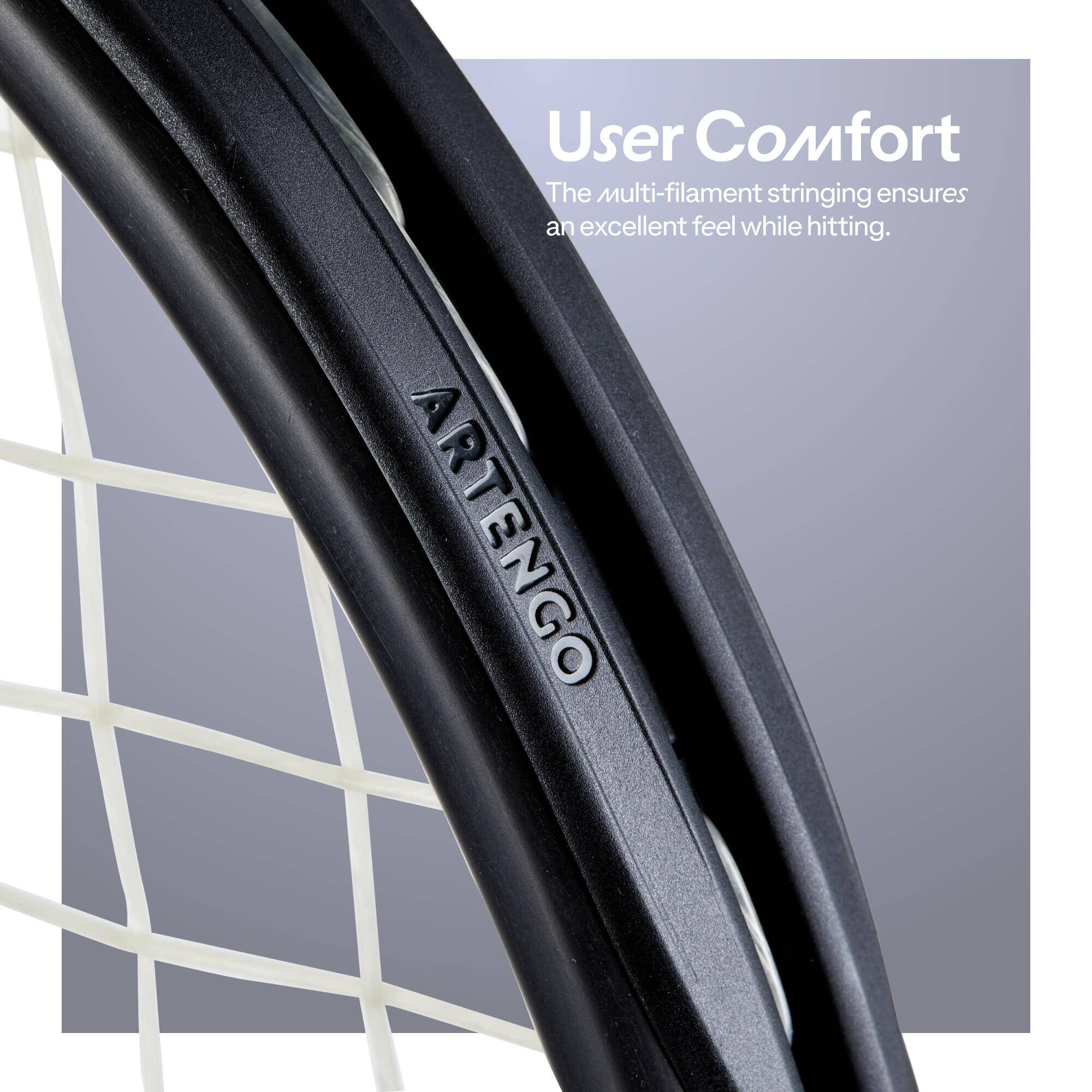 Adult Tennis Racket Softfeel 107 - Black/Red -  4