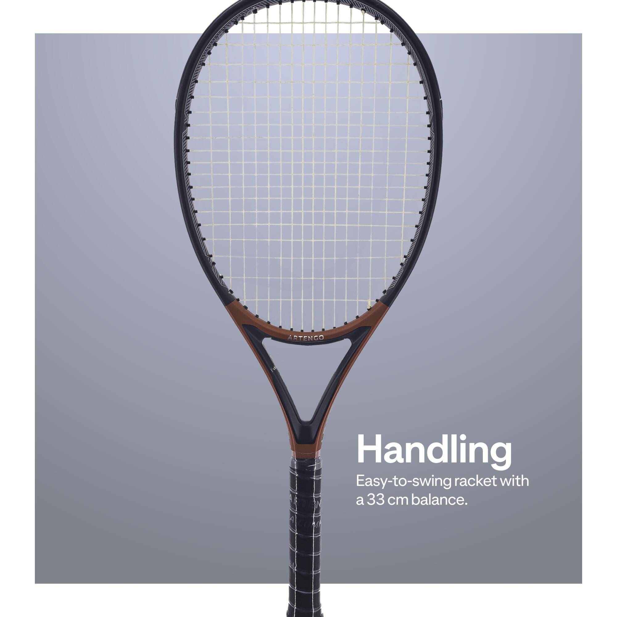 Adult Tennis Racket Softfeel 107 - Black/Red -  3
