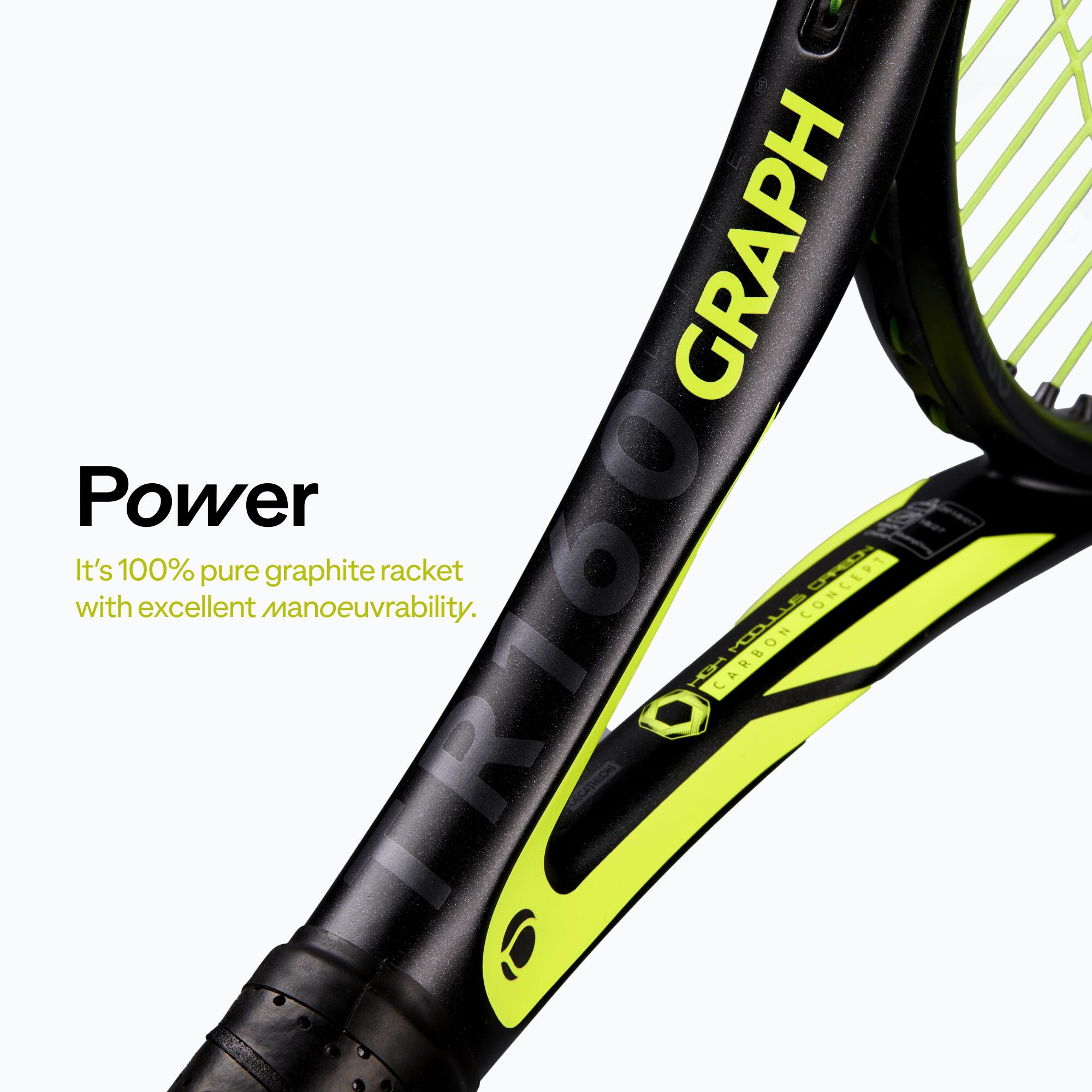 Raqueta de Tenis Adulto - TR160 Graph Negro 11/17