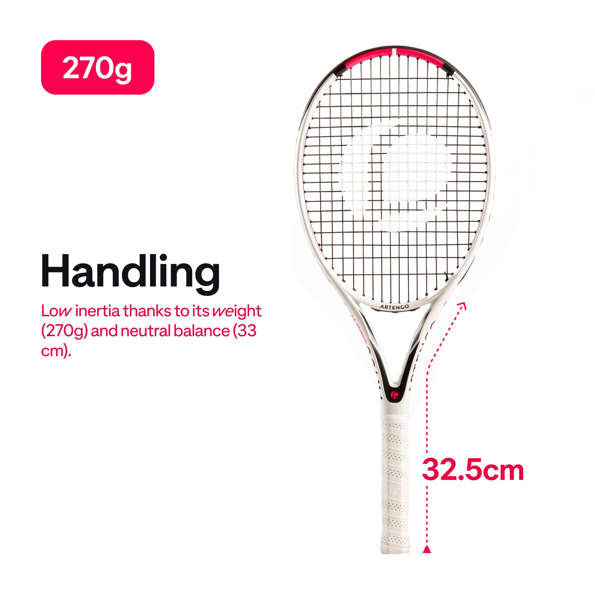 TR160 Graph Adult Tennis Racket - White 11/11