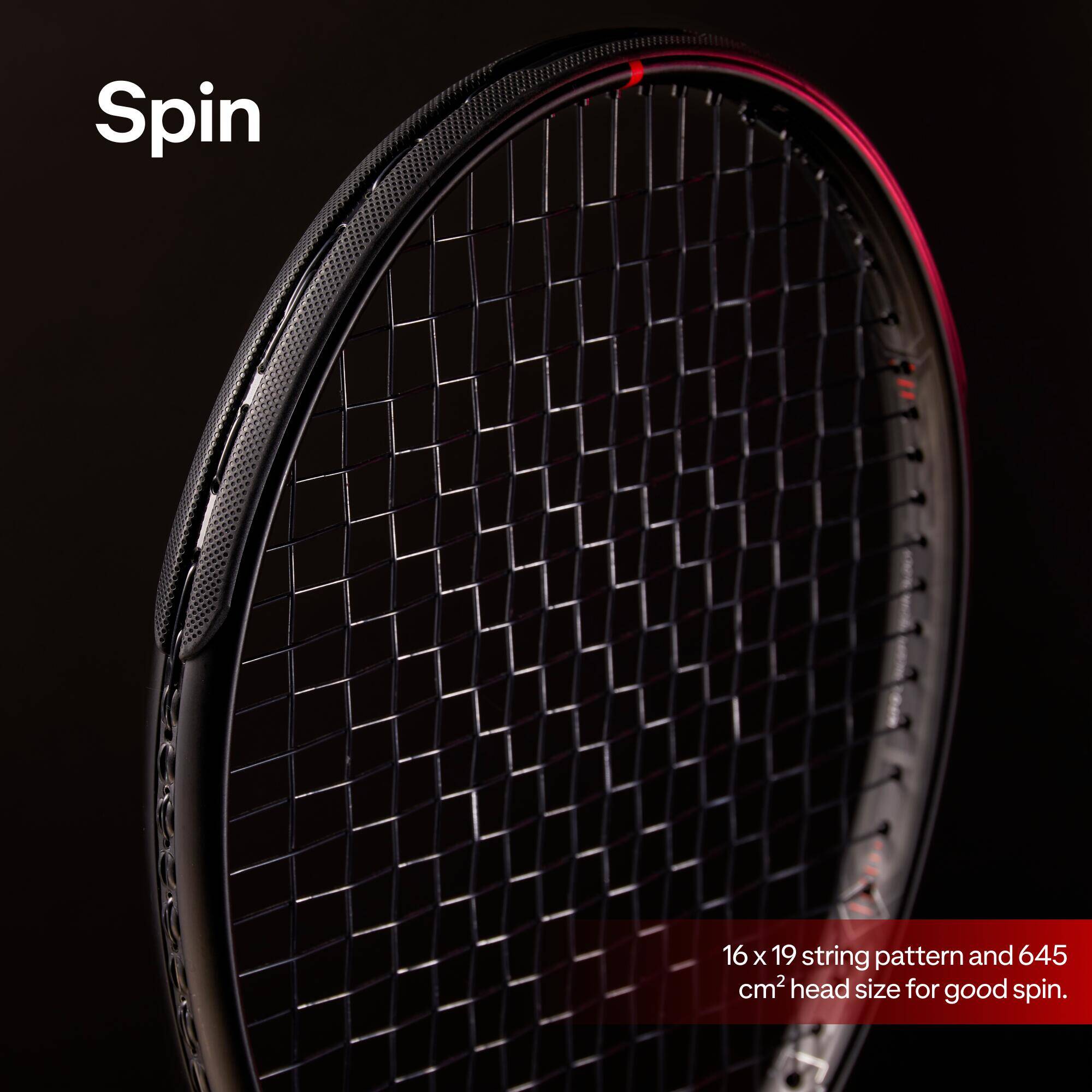 Adult Tennis Racket TR990 Power 285g - Red/Black -  4