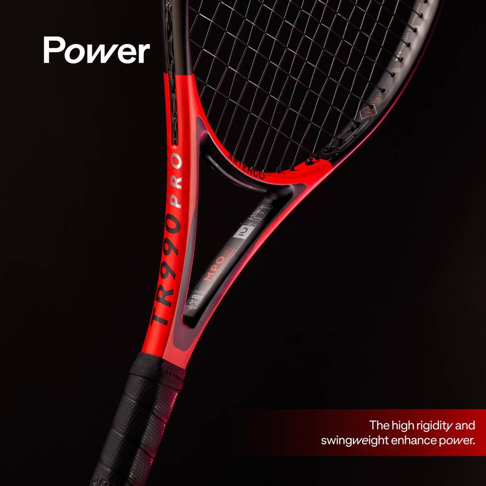 Extra Power 330 Racket Adult Tennis Racket Power Pro TR990 300g - Red/Black