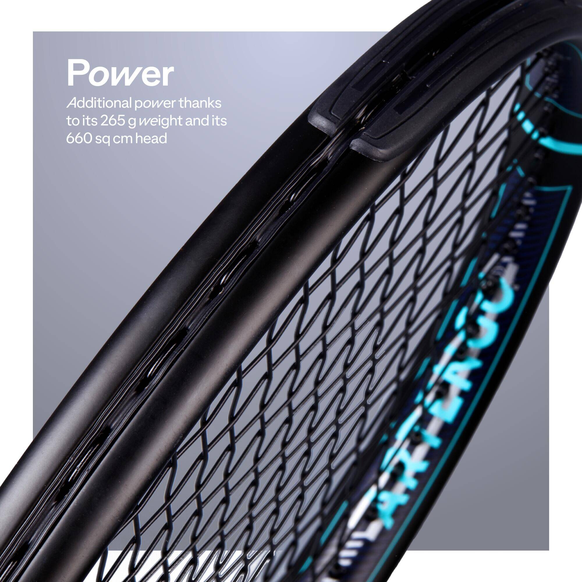 Adult Graphite Tennis Racket - TR500 Lite 265 g -  4