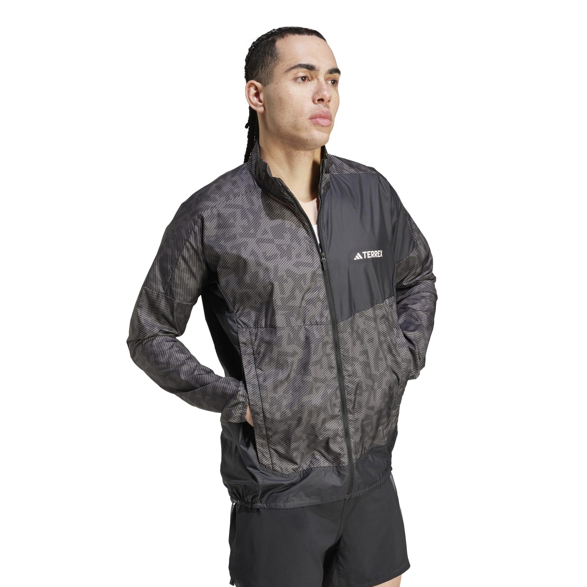 Chaqueta de trail running Hombre adidas gris 4/14