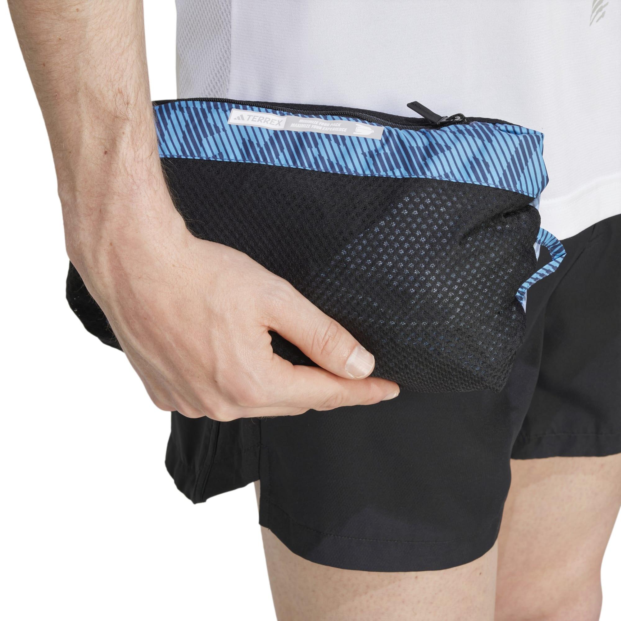 Cortavientos de montaña y trekking Hombre adidas negro azul 5/6