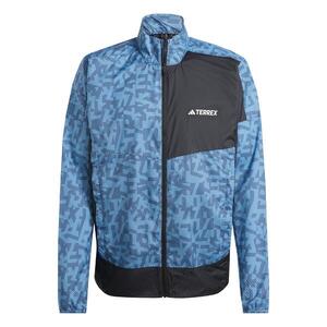 Cortavientos de montaña y trekking Hombre adidas negro azul