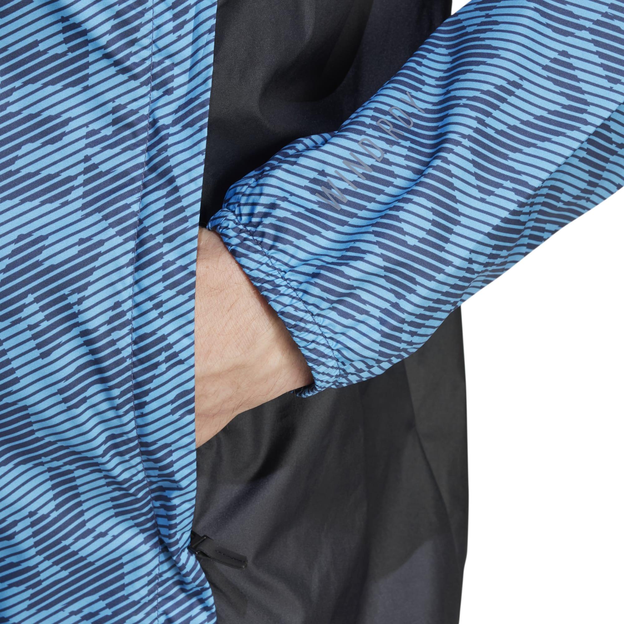Cortavientos de montaña y trekking Hombre adidas negro azul 6/6