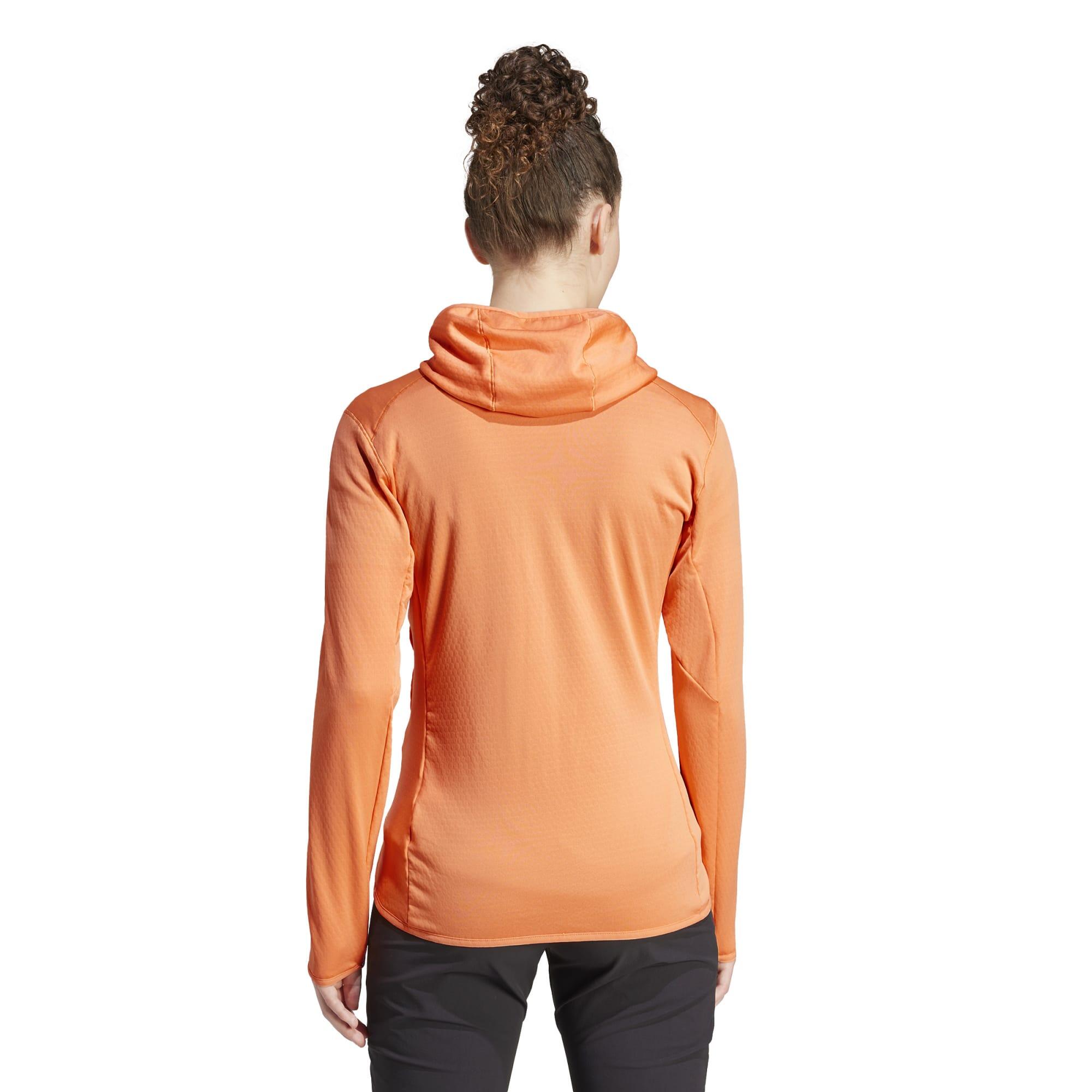 Forro polar de montaña y trekking Mujer adidas naranja 3/6
