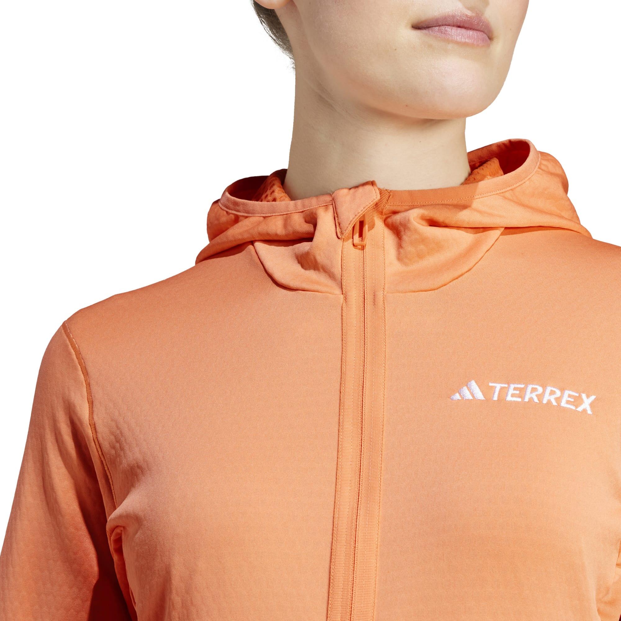 Forro polar de montaña y trekking Mujer adidas naranja 5/6