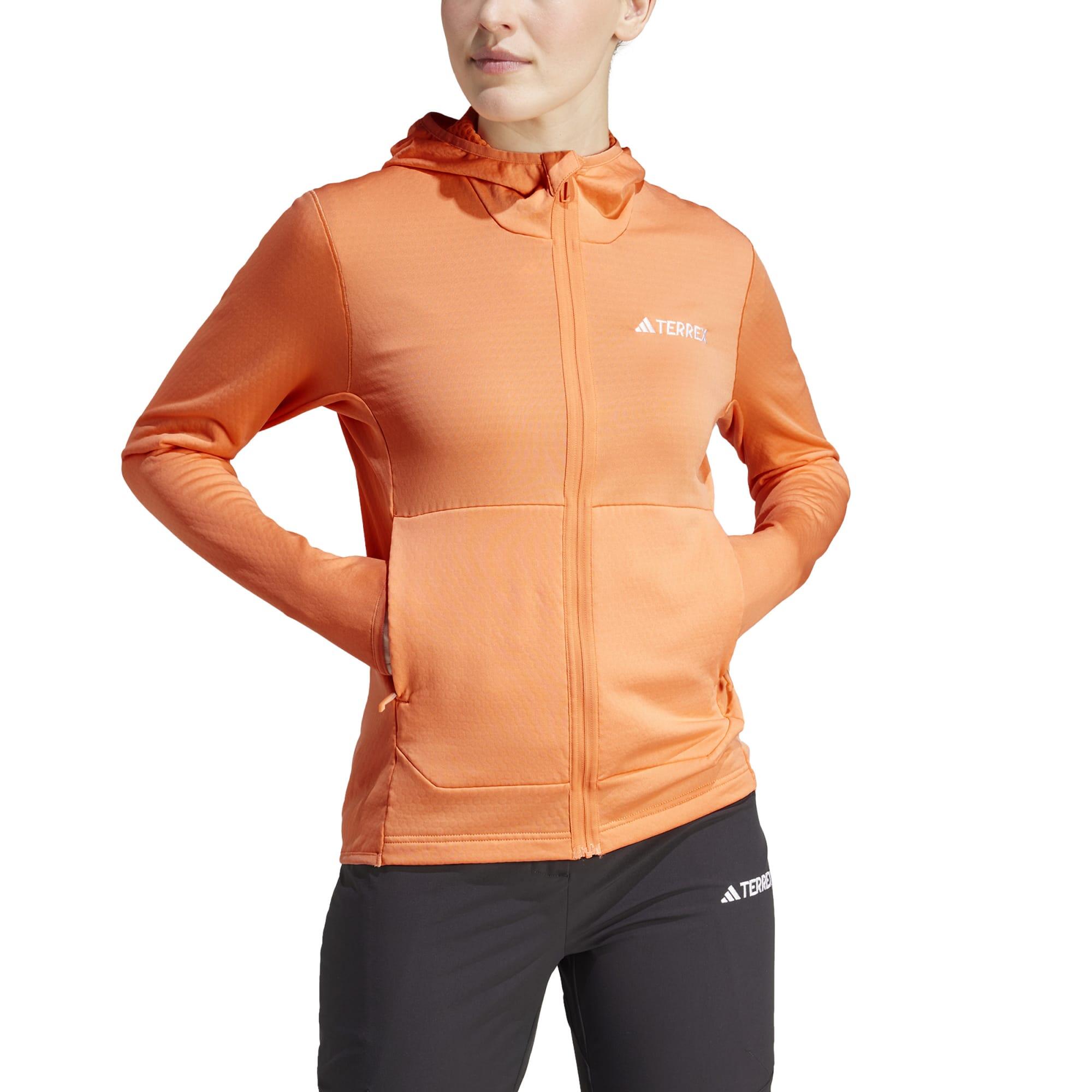 Forro polar de montaña y trekking Mujer adidas naranja 2/6