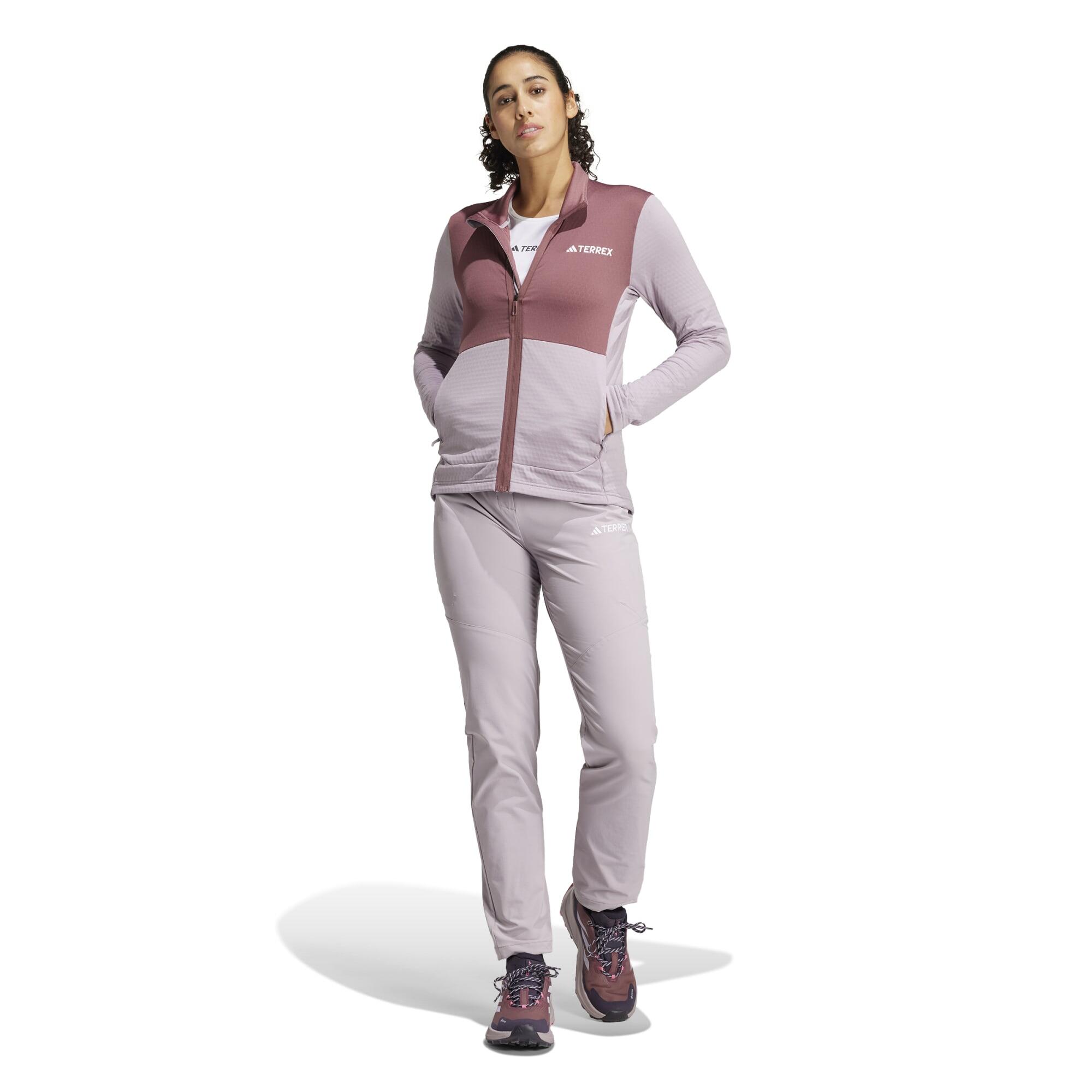 Forro polar de montaña y trekking Mujer adidas rosa 8/8