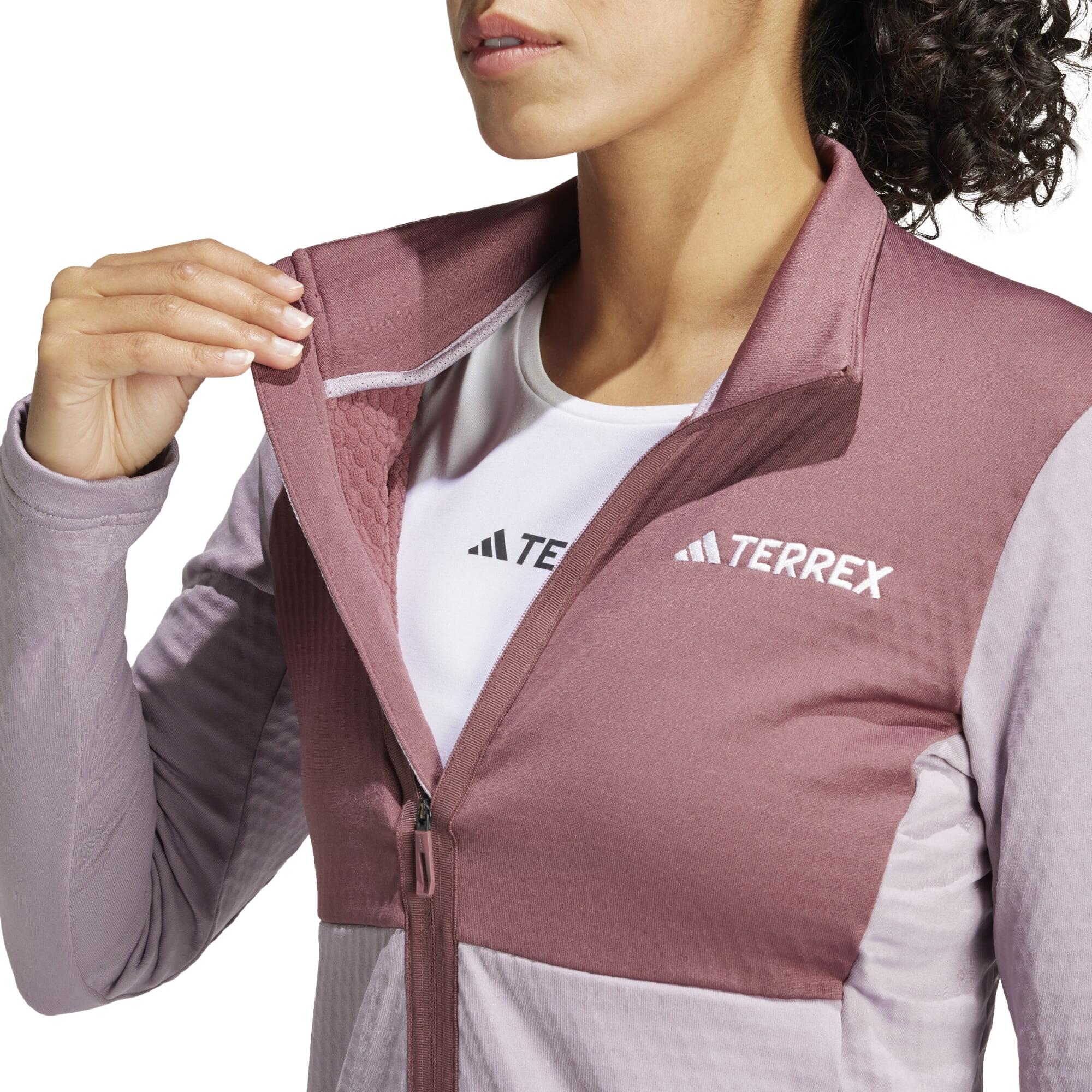 Forro polar de montaña y trekking Mujer adidas rosa 6/8