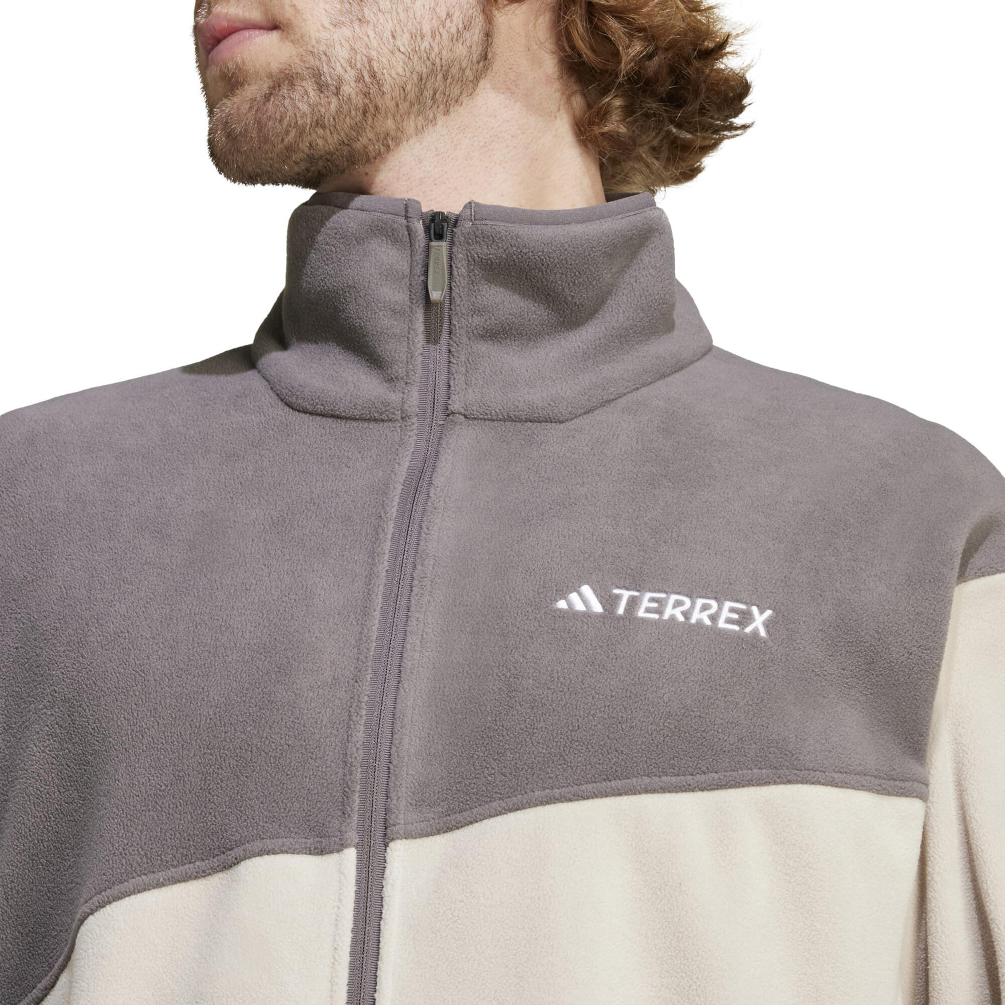 Forro polar de montaña y trekking Hombre adidas gris oscuro 4/6