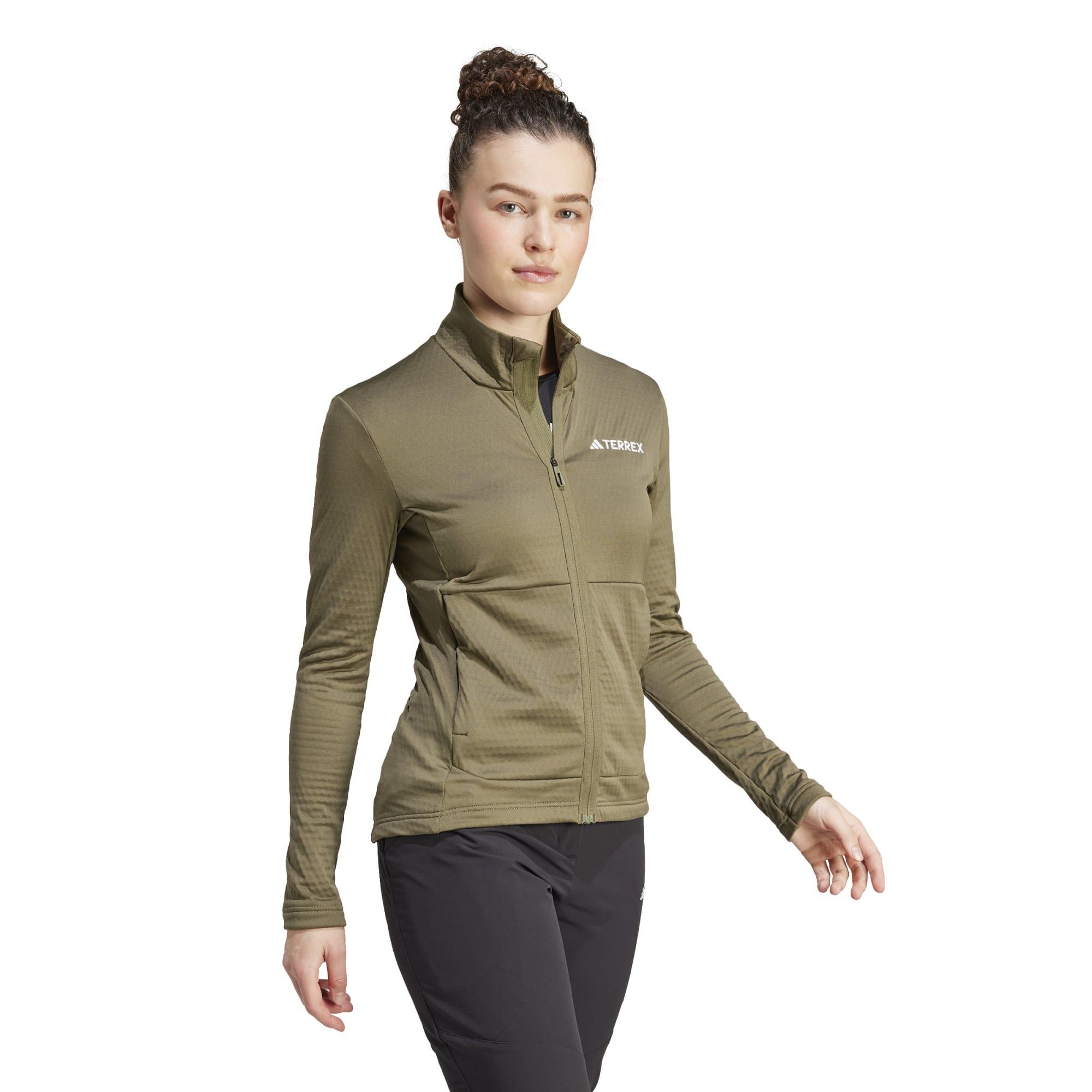 Forro polar de montaña y trekking Mujer adidas beige 3/6