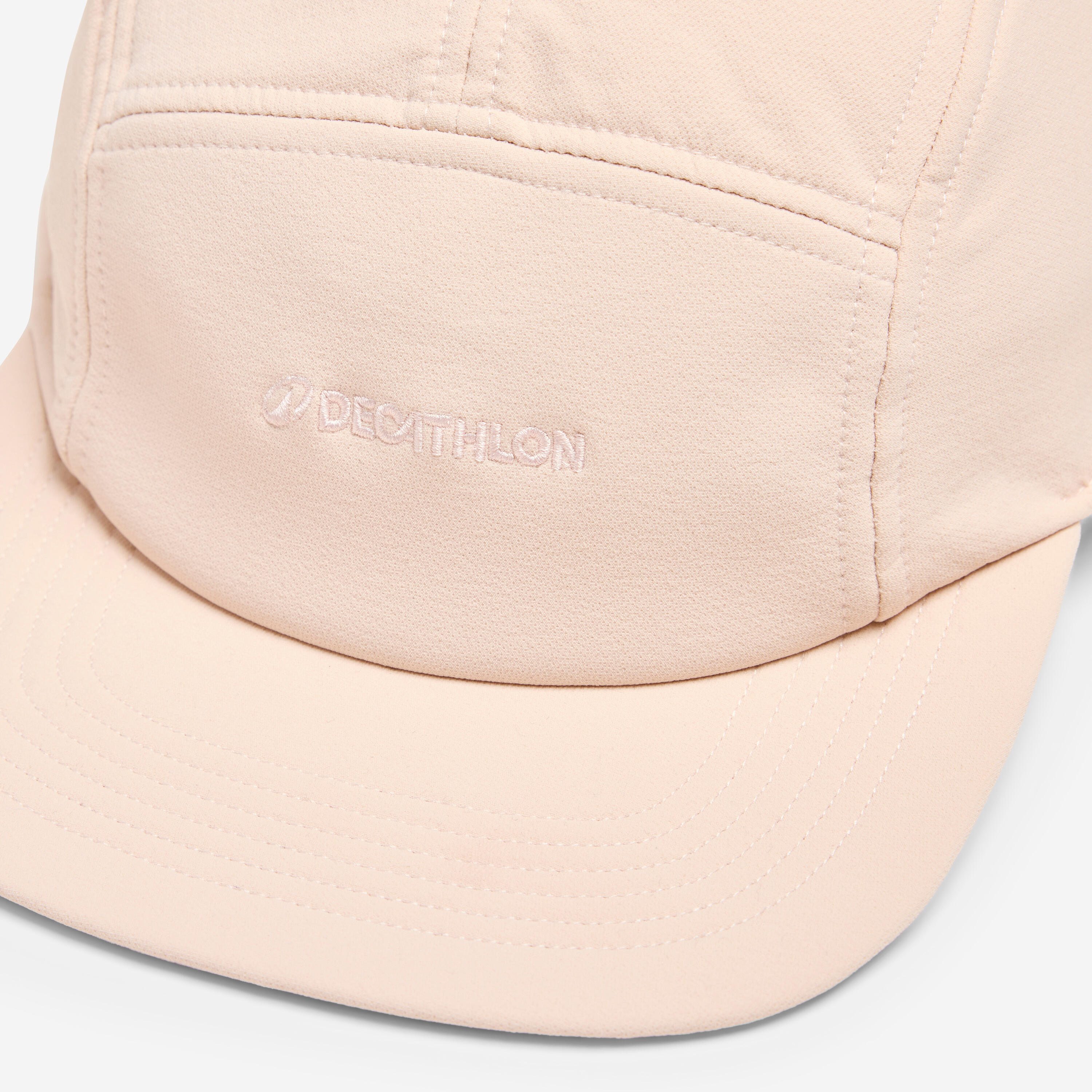 5-Panel Cap with Flat Visor, Pink - DECATHLON
