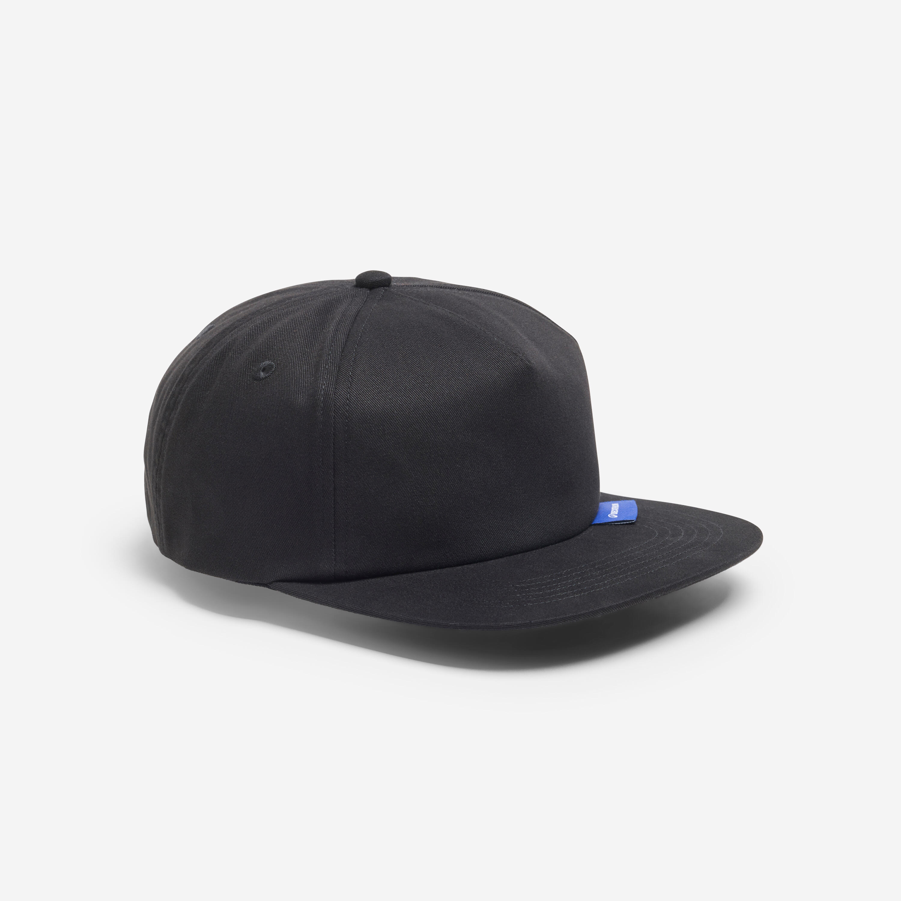 DECATHLON Gorra 6 Paneles con visera plana, negro