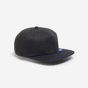 Gorra 6 Paneles con visera plana, negro
