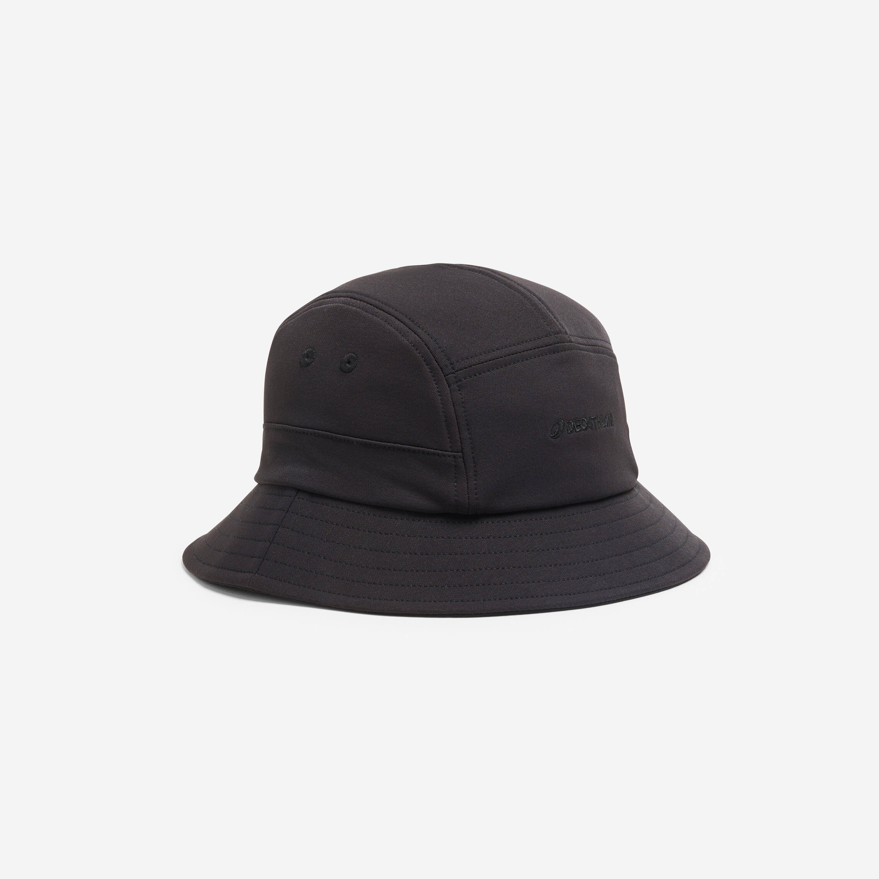 Round Bucket Sun Hat - Smoked black -  1