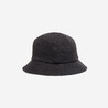 Round Bucket Sun Hat - Smoked black