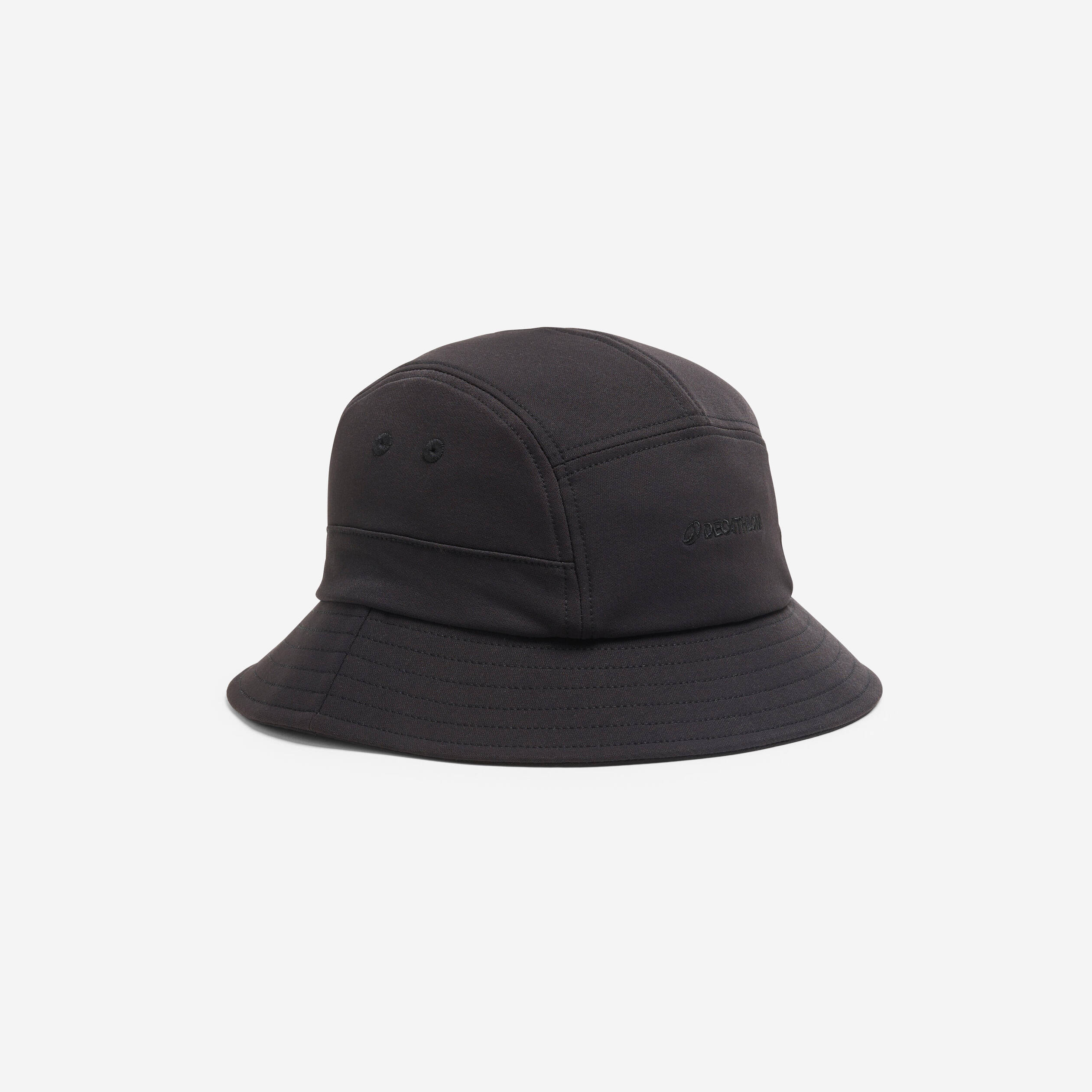 Round Bucket Sun Hat - Smoked black