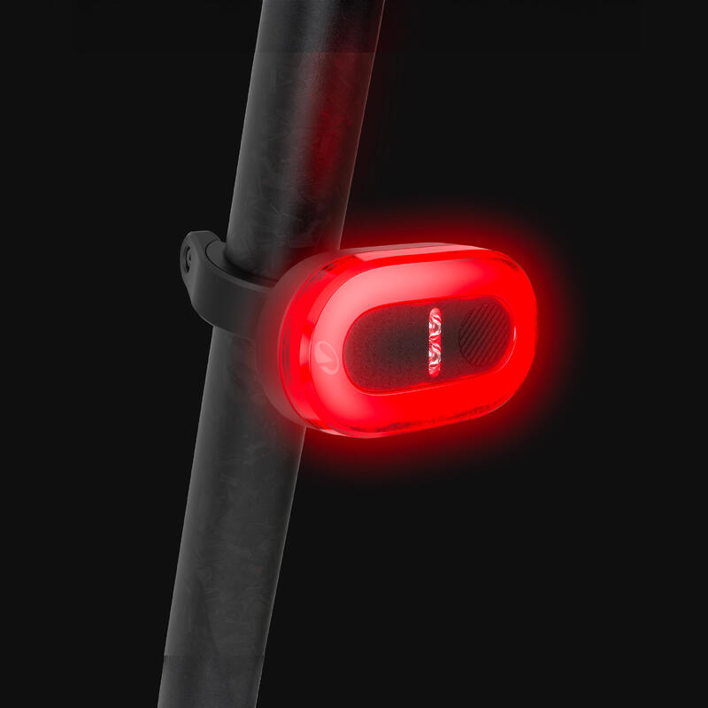 Feu Arrière Vélo Ravemen USB Rechargeable LED - Modèle ABM04 - Rouge Et Noir - Avec Accessoires De Montage