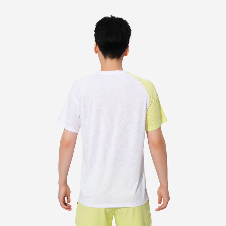 LITE Badminton T-shirt 560 Men White Lime