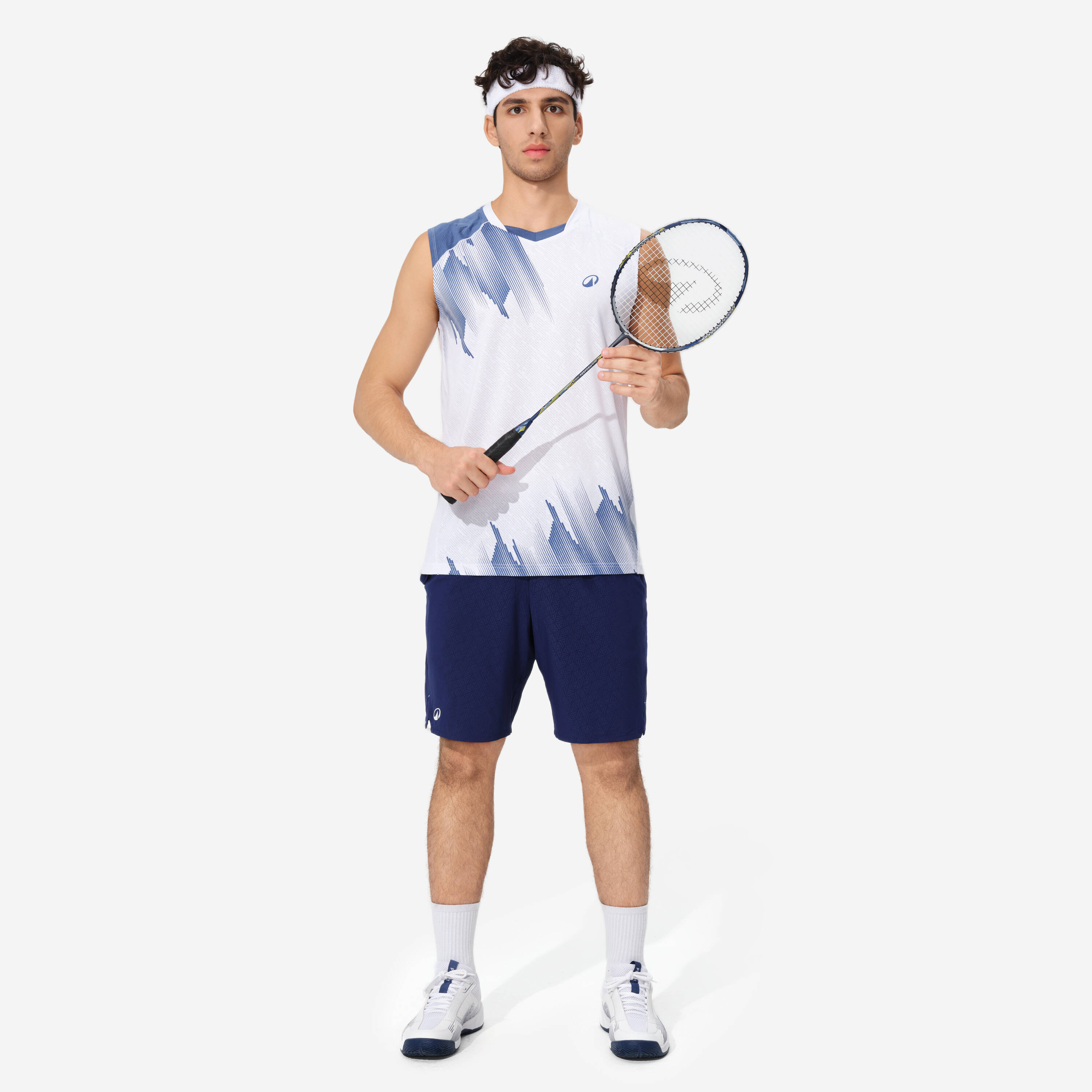 LITE Badminton Sleeveless 560 Men White Storm -  2