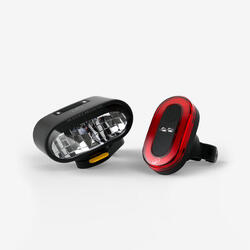 Kit éclairage vélo puissant rechargeable usb avec capteur de décélération ST930