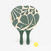 Set raquettes Beach Tennis WOODY RACKET VERT
