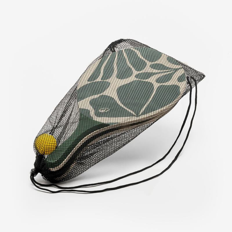 Set raquettes Beach Tennis WOODY RACKET VERT