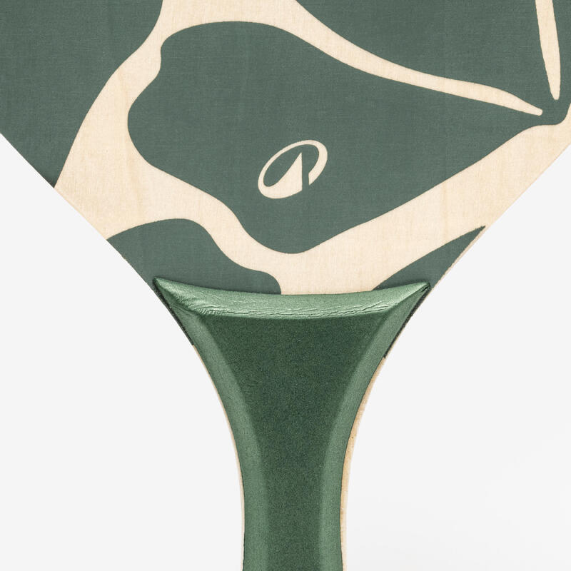 Set raquettes Beach Tennis WOODY RACKET VERT