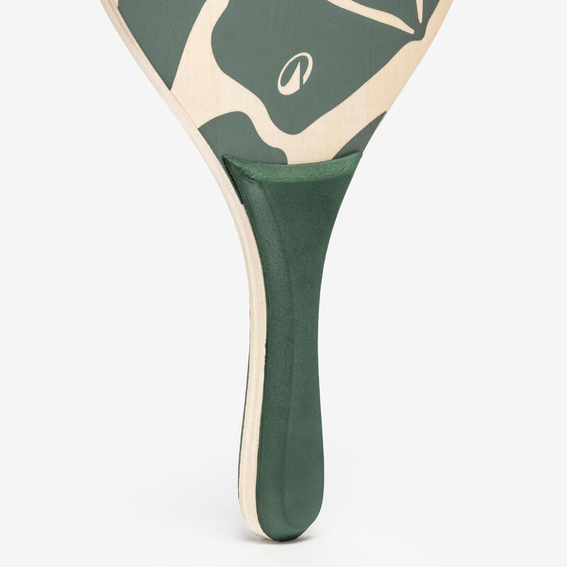 Set raquettes Beach Tennis WOODY RACKET VERT