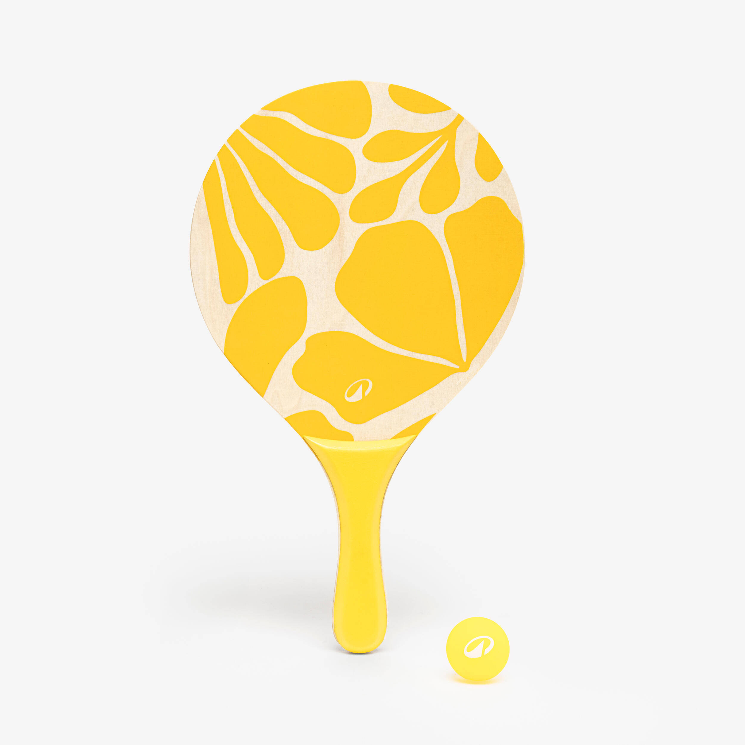 Beach Tennis Racket Set Woody Racket - Ochre -  5