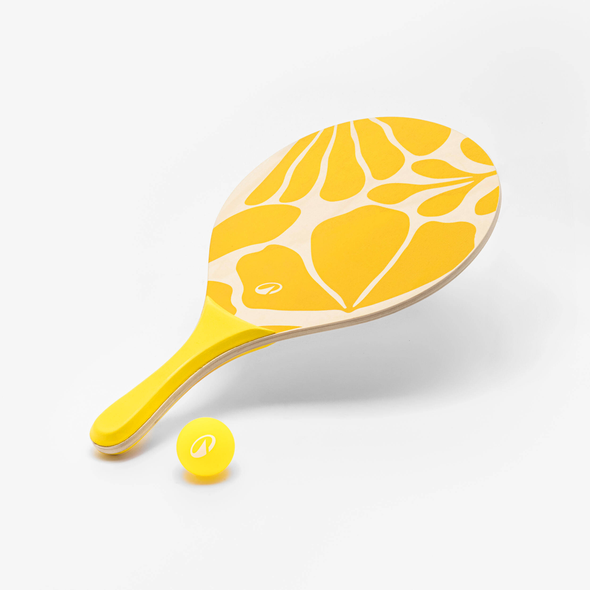 Beach Tennis Racket Set Woody Racket - Ochre -  2