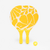Set raquettes Beach Tennis WOODY RACKET OCRE