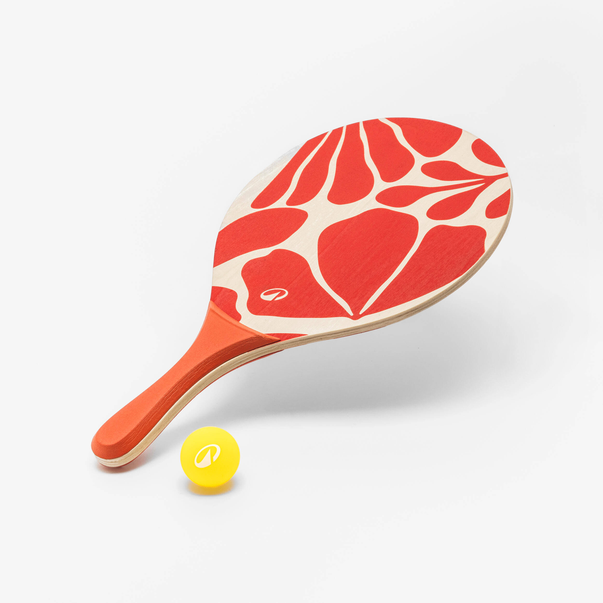 Beach Tennis Racket Set Woody Racket - Red -  2