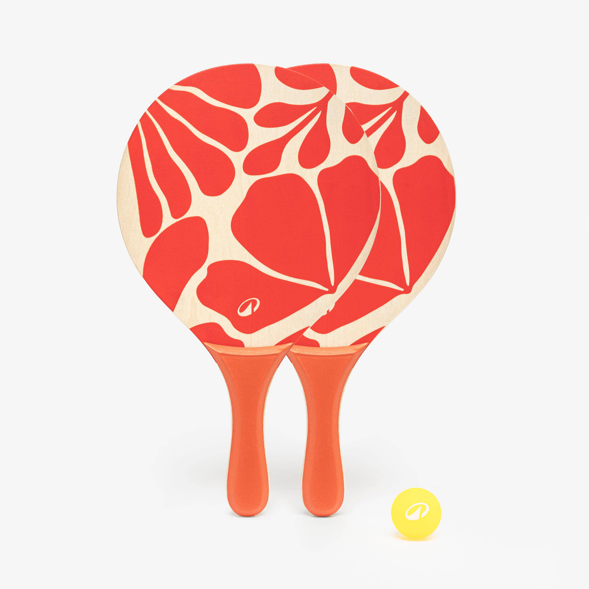 Beach Tennis Racket Set Woody Racket - Red