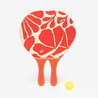 Beach Tennis Racket Set Woody Racket - Red