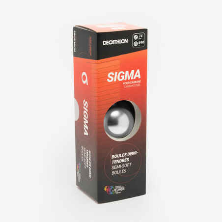3 competition-approved half-tender boules SIGMA