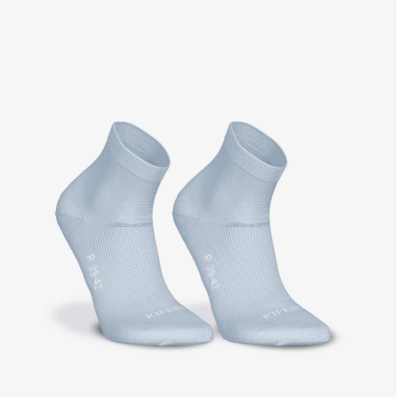 PACK OF 2 PAIRS OF RUN500 FINE CREW RUNNING SOCKS